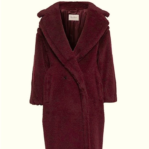 MaxMara Jackets & Blazers - 3/4 length Bordeaux Ted girl Coat
